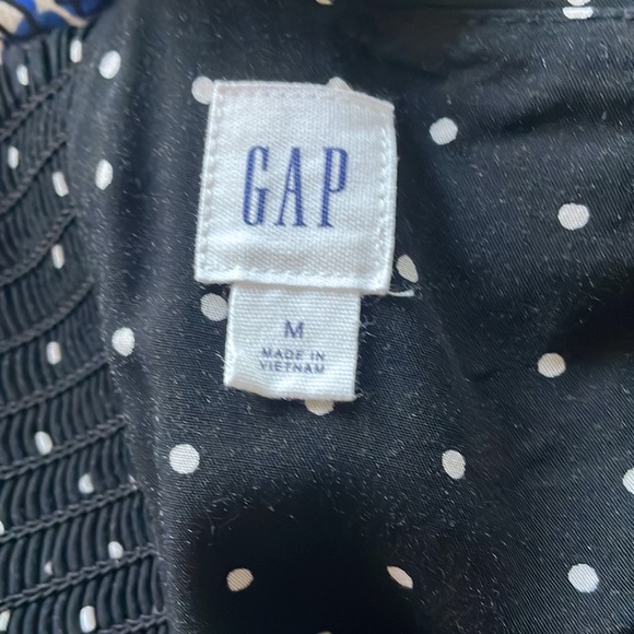 Gap Midi length black and white Polka Dot Dress size M - Picture 3 of 4